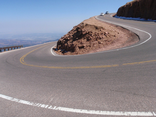 Switchbacks always tell a person that it's steep.